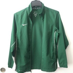 Green Dri-Fit Nike Zip up Jacket✨